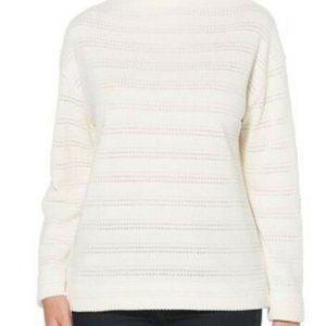 Rafaella Women White Pullover Sweater  Chenille XL